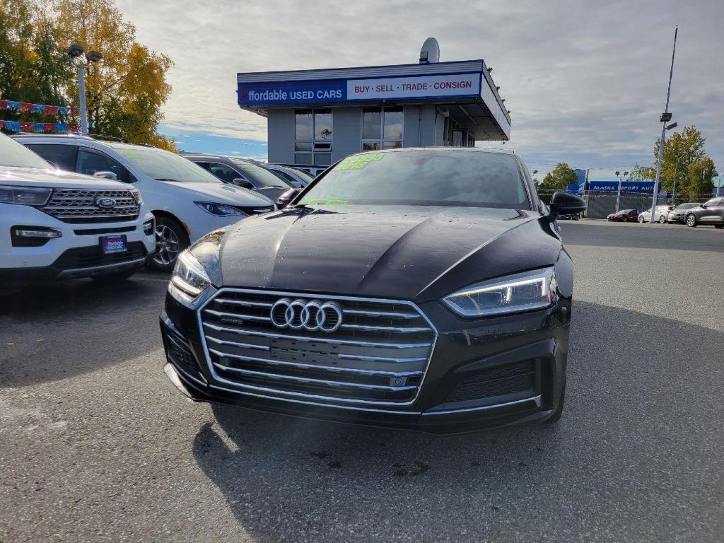 2018 BLACK AUDI A5 PREMIUM PLUS S-LINE (WAUTNAF56JA) with an 2.0L engine, Automatic transmission, located at 929 East 8th Ave, Anchorage, AK, 99501, (907) 274-2277, 61.214783, -149.866074 - Photo#0