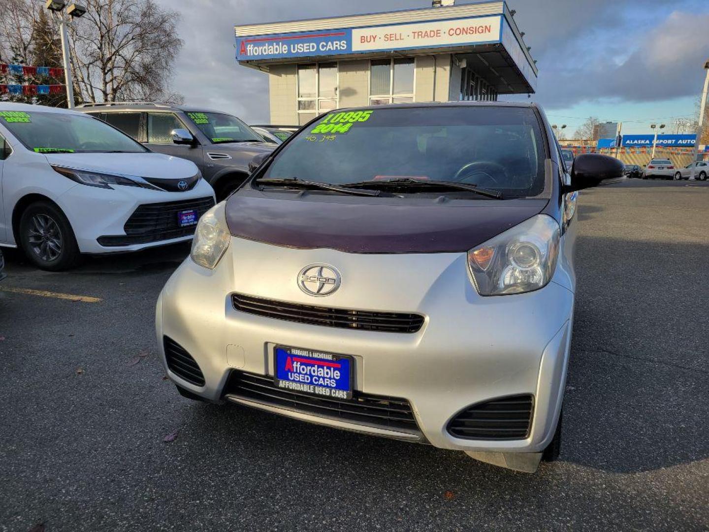 2014 SILVER SCION IQ (JTNJJXB09EJ) with an 1.3L engine, Continuously Variable transmission, located at 929 East 8th Ave, Anchorage, AK, 99501, (907) 274-2277, 61.214783, -149.866074 - Photo#0