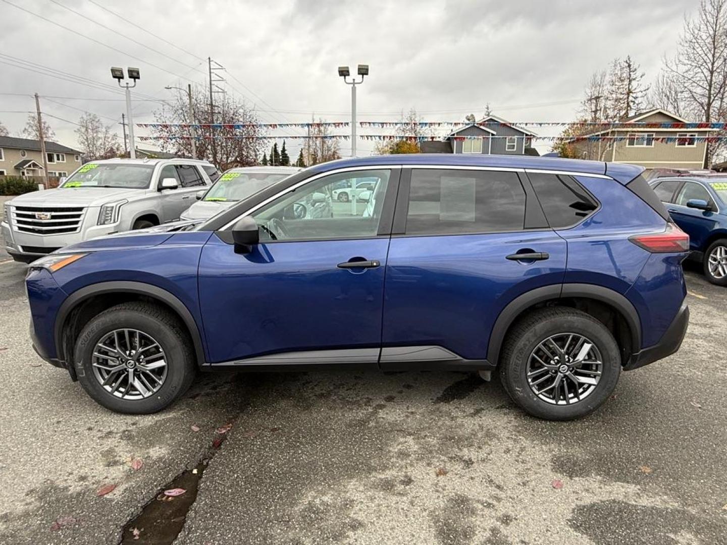 2021 BLUE NISSAN ROGUE S (5N1AT3AB2MC) with an 2.5L engine, Continuously Variable transmission, located at 929 East 8th Ave, Anchorage, AK, 99501, (907) 274-2277, 61.214783, -149.866074 - Photo#1