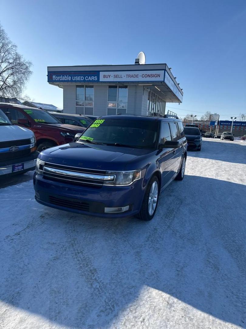 2013 BLUE FORD FLEX SEL (2FMHK6C85DB) with an 3.5L engine, Automatic transmission, located at 929 East 8th Ave, Anchorage, AK, 99501, (907) 274-2277, 61.214783, -149.866074 - Photo#0