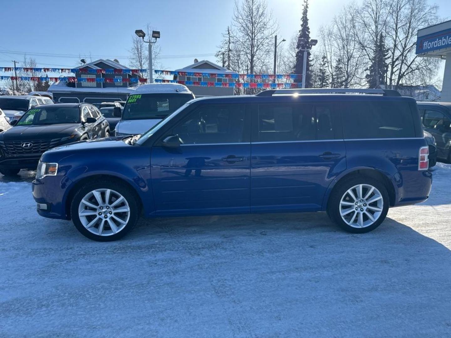 2013 BLUE FORD FLEX SEL (2FMHK6C85DB) with an 3.5L engine, Automatic transmission, located at 929 East 8th Ave, Anchorage, AK, 99501, (907) 274-2277, 61.214783, -149.866074 - Photo#1