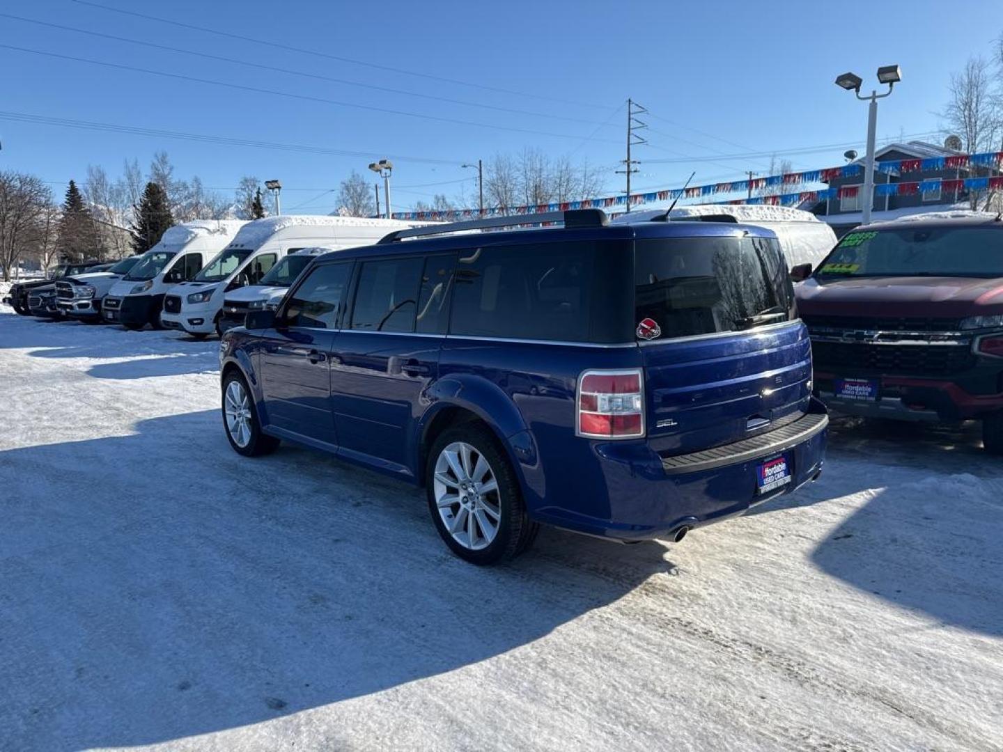 2013 BLUE FORD FLEX SEL (2FMHK6C85DB) with an 3.5L engine, Automatic transmission, located at 929 East 8th Ave, Anchorage, AK, 99501, (907) 274-2277, 61.214783, -149.866074 - Photo#2