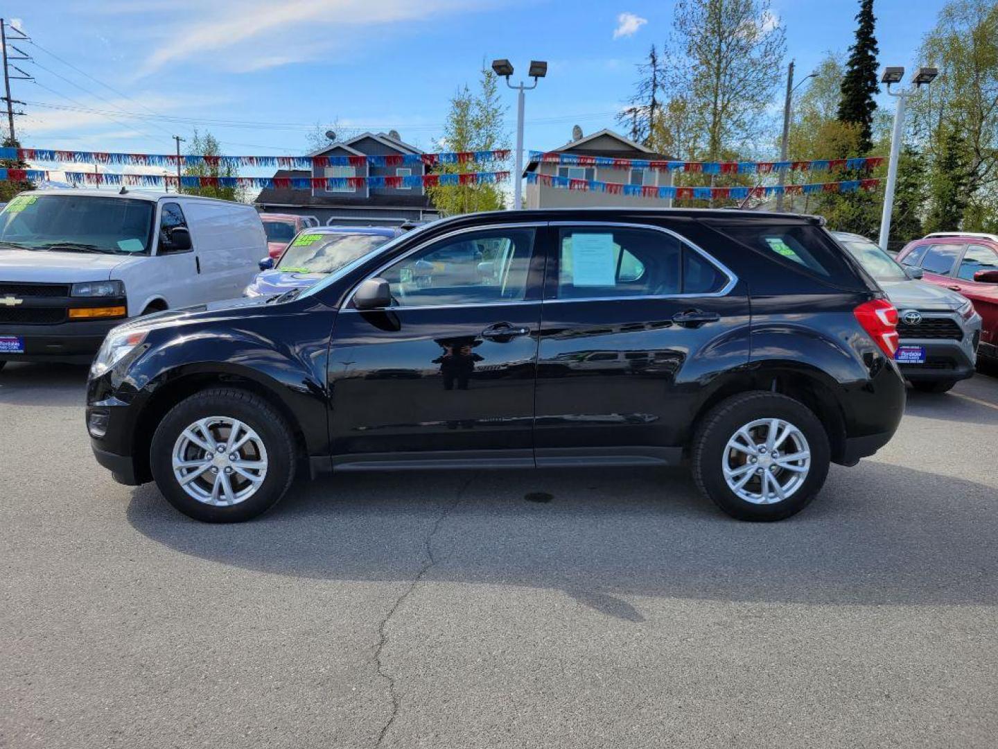 2017 BLACK CHEVROLET EQUINOX LS (2GNFLEEK1H6) with an 2.4L engine, Automatic transmission, located at 929 East 8th Ave, Anchorage, AK, 99501, (907) 274-2277, 61.214783, -149.866074 - Photo#1