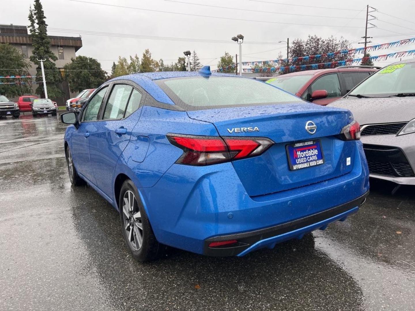 2021 BLUE NISSAN VERSA SV (3N1CN8EVXML) with an 1.6L engine, Continuously Variable transmission, located at 929 East 8th Ave, Anchorage, AK, 99501, (907) 274-2277, 61.214783, -149.866074 - Photo#2