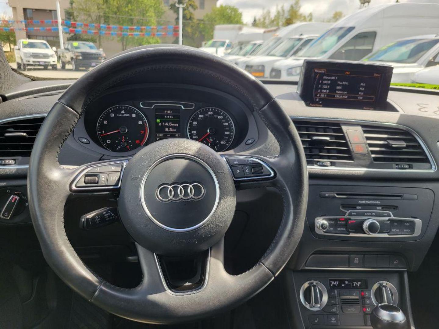 2015 BLACK AUDI Q3 PREMIUM PLUS (WA1EFCFS3FR) with an 2.0L engine, Automatic transmission, located at 929 East 8th Ave, Anchorage, AK, 99501, (907) 274-2277, 61.214783, -149.866074 - Photo#4