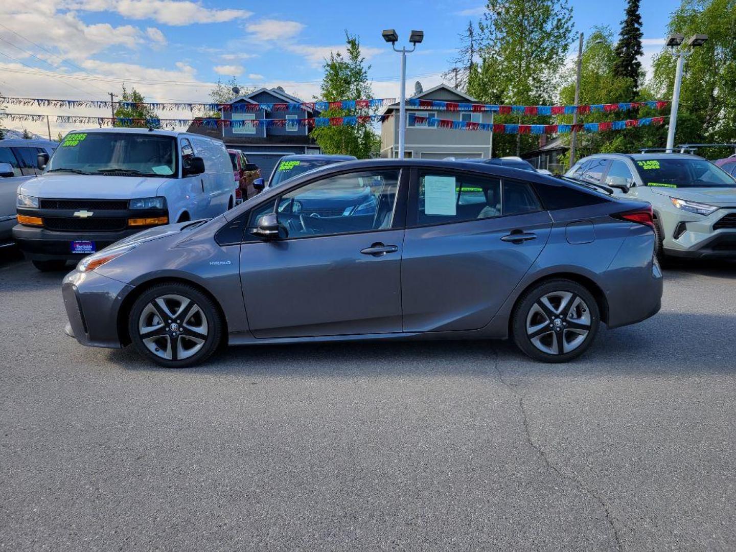 2019 GRAY TOYOTA PRIUS LIMITED (JTDKARFU1K3) with an 1.8L engine, Continuously Variable transmission, located at 929 East 8th Ave, Anchorage, AK, 99501, (907) 274-2277, 61.214783, -149.866074 - Photo#1