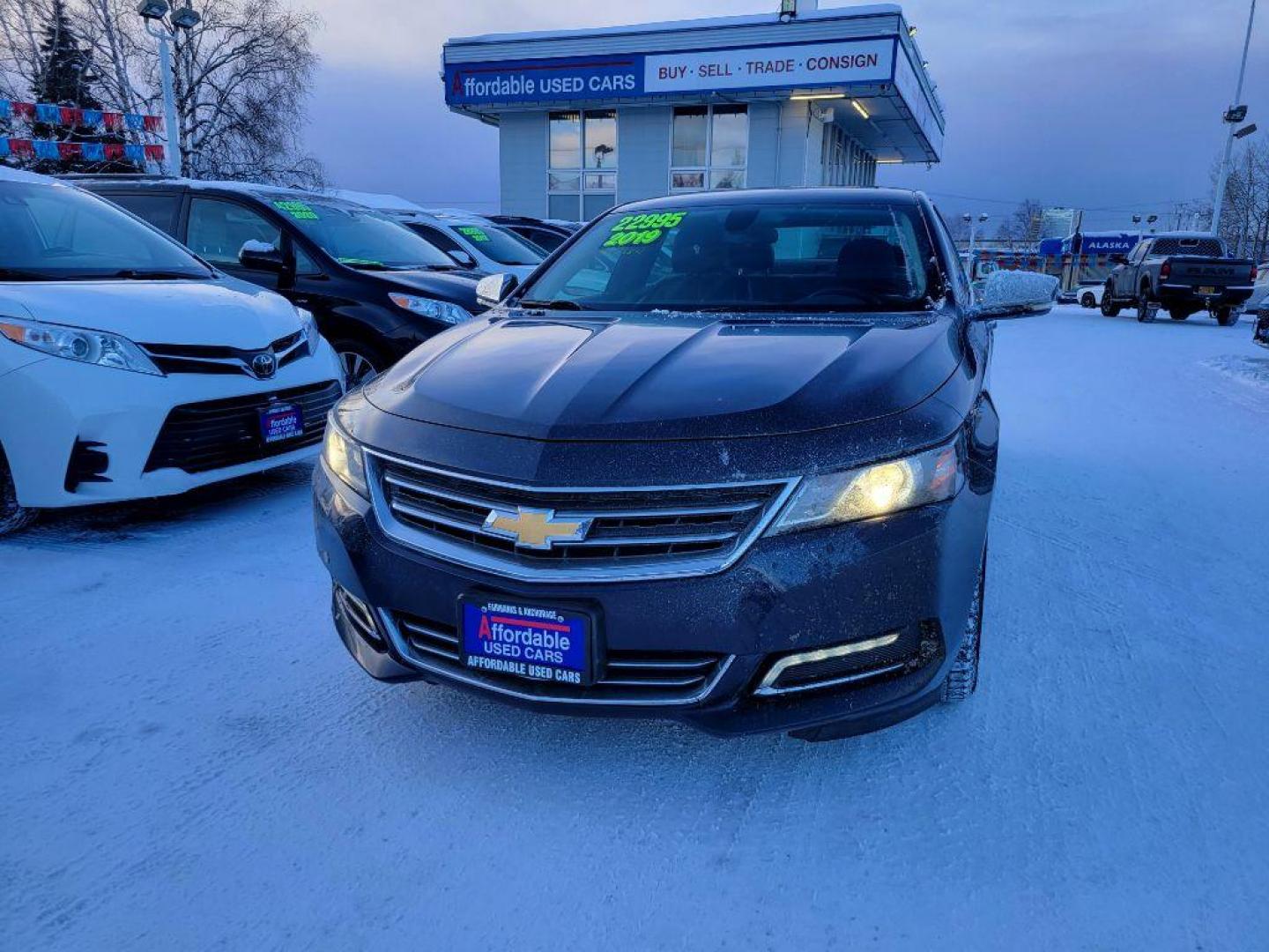 2019 BLUE CHEVROLET IMPALA PREMIER (2G1105S37K9) with an 3.6L engine, Automatic transmission, located at 929 East 8th Ave, Anchorage, AK, 99501, (907) 274-2277, 61.214783, -149.866074 - Photo#0