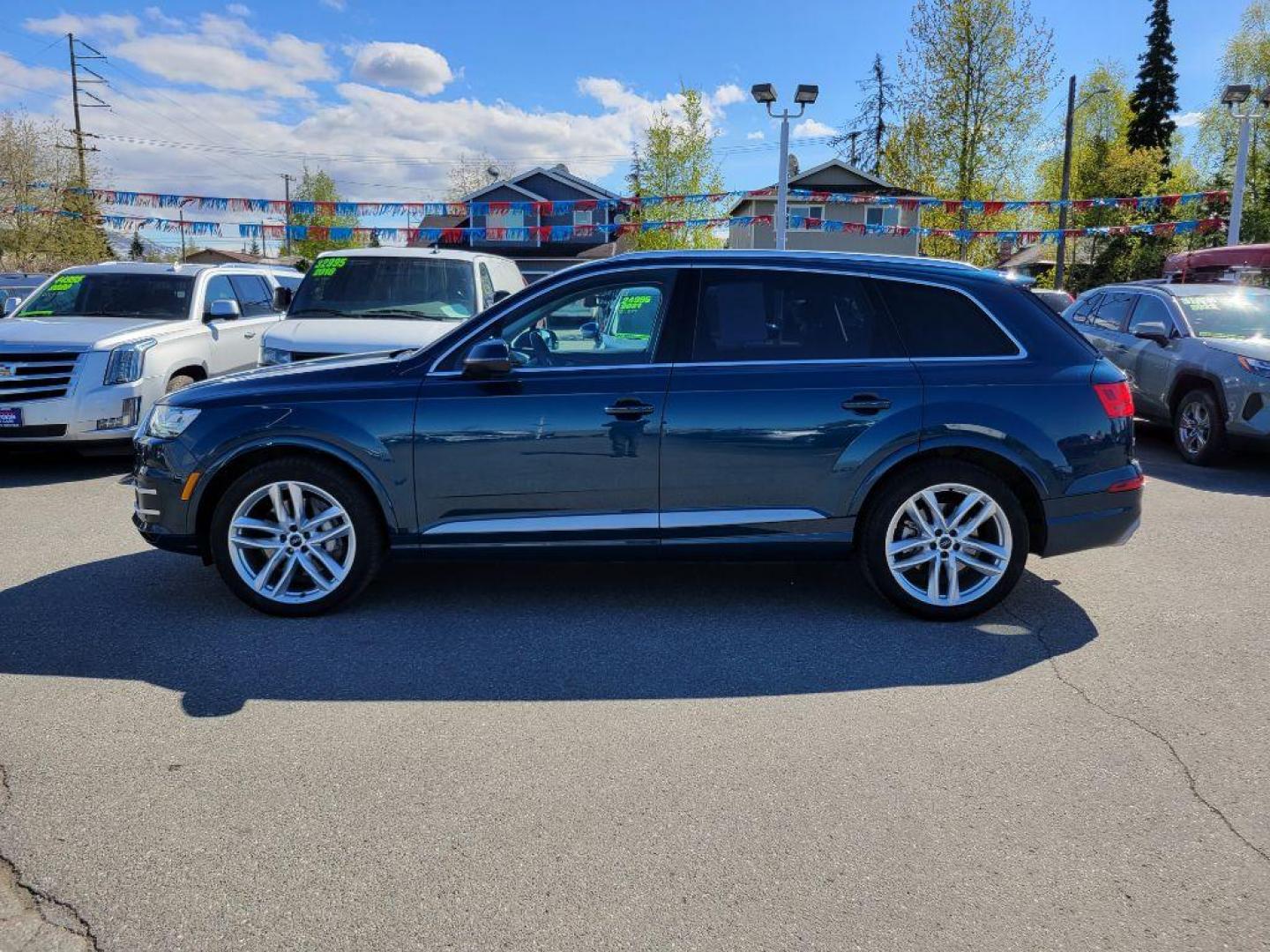 2018 BLUE AUDI Q7 PRESTIGE (WA1VAAF76JD) with an 3.0L engine, Automatic transmission, located at 929 East 8th Ave, Anchorage, AK, 99501, (907) 274-2277, 61.214783, -149.866074 - Photo#1