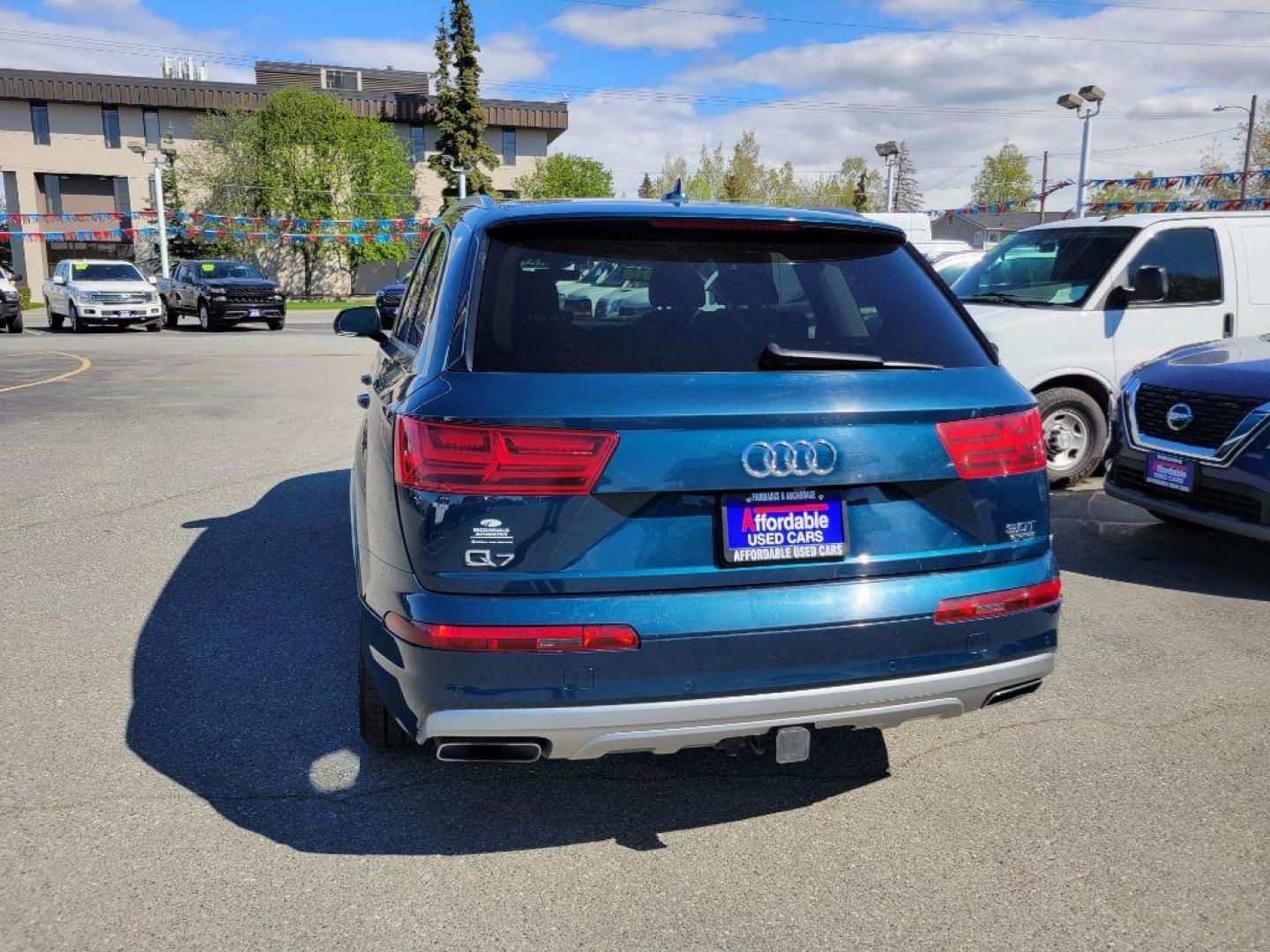 2018 BLUE AUDI Q7 PRESTIGE (WA1VAAF76JD) with an 3.0L engine, Automatic transmission, located at 929 East 8th Ave, Anchorage, AK, 99501, (907) 274-2277, 61.214783, -149.866074 - Photo#2