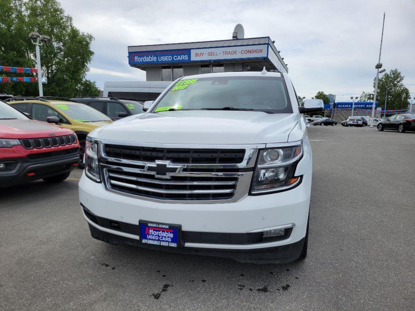 2017 WHITE CHEVROLET SUBURBAN 1500 PREMIER (1GNSKJKC3HR) with an 5.3L engine, Automatic transmission, located at 929 East 8th Ave, Anchorage, AK, 99501, (907) 274-2277, 61.214783, -149.866074 - Photo#0