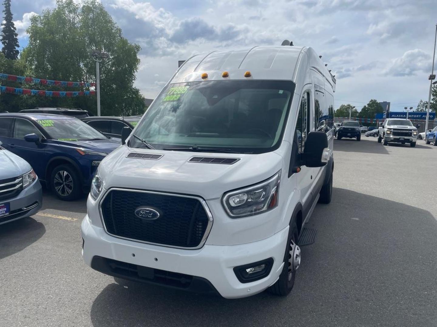 2023 WHITE FORD TRANSIT T-350 HD (1FDVU5XG7PK) with an 3.5L engine, Automatic transmission, located at 929 East 8th Ave, Anchorage, AK, 99501, (907) 274-2277, 61.214783, -149.866074 - Photo#0