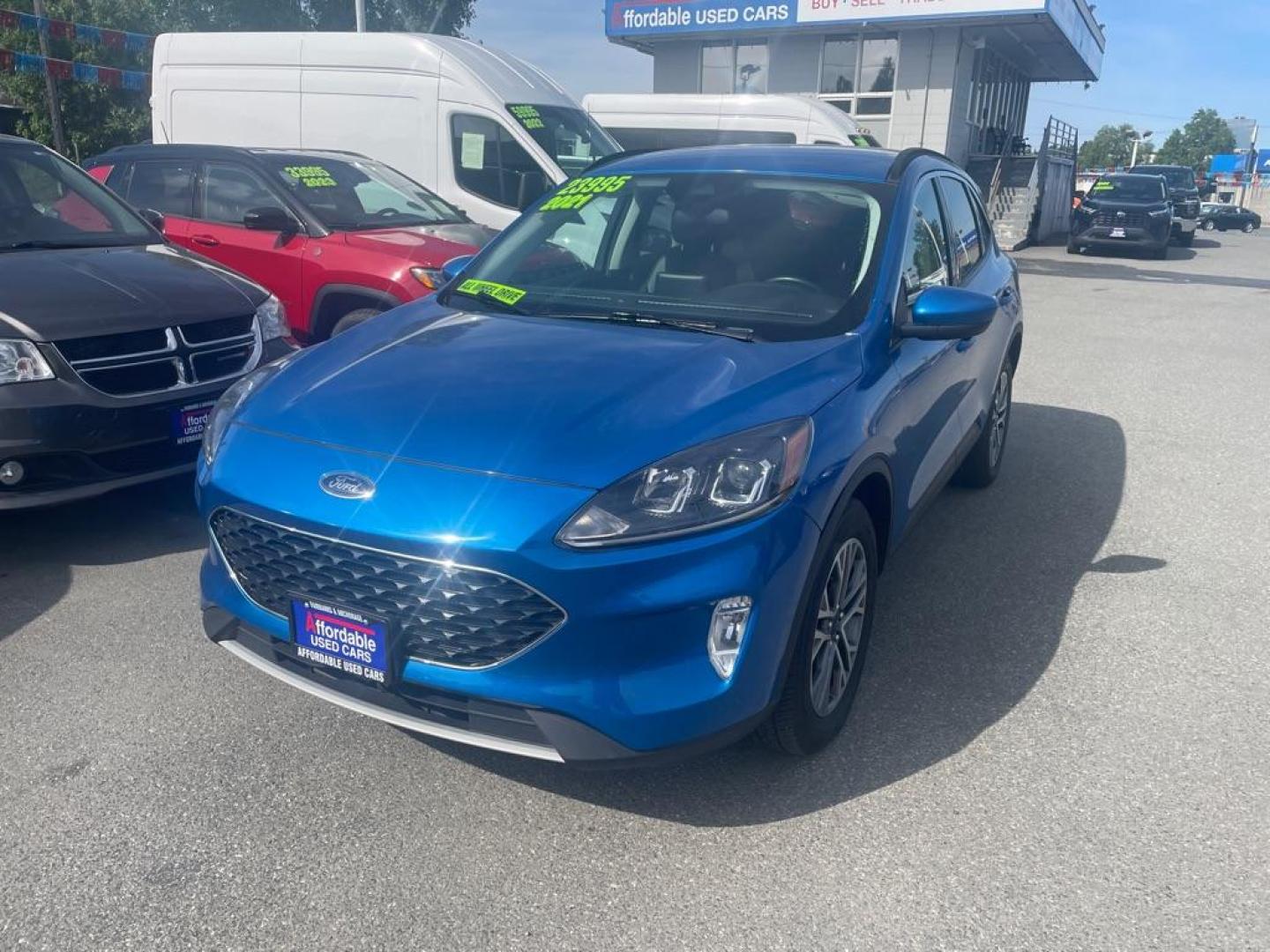 2021 BLUE FORD ESCAPE SEL (1FMCU9H66MU) with an 1.5L engine, Automatic transmission, located at 929 East 8th Ave, Anchorage, AK, 99501, (907) 274-2277, 61.214783, -149.866074 - Photo#0