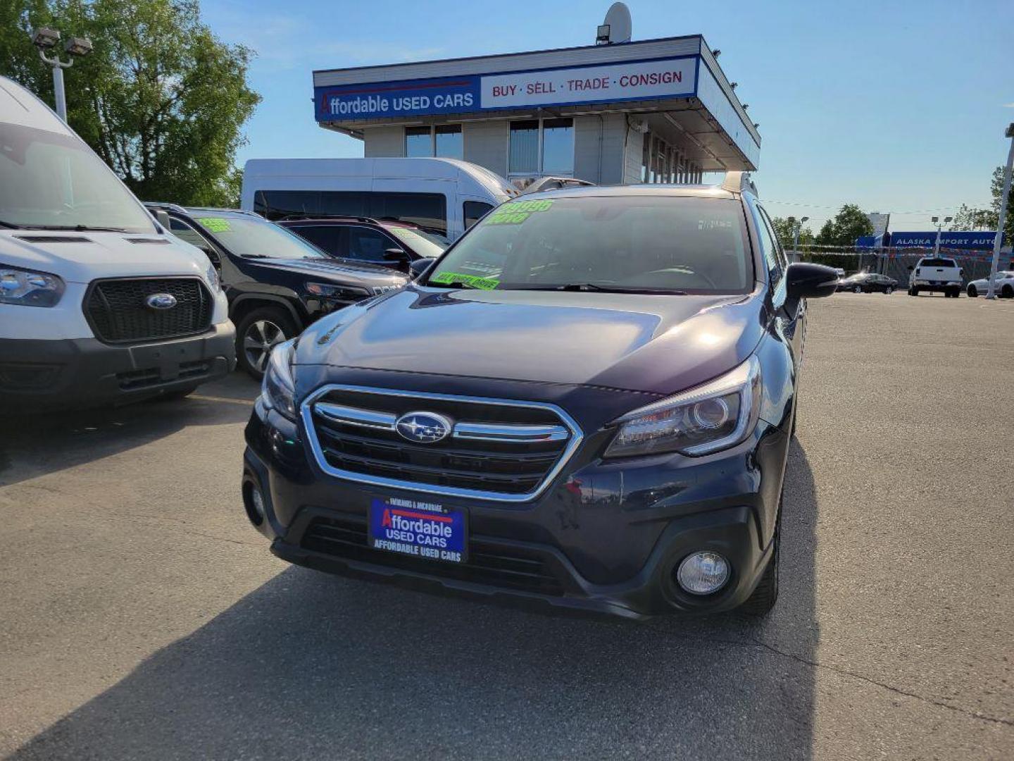 2018 BLUE SUBARU OUTBACK 3.6R LIMITED (4S4BSENC9J3) with an 3.6L engine, Continuously Variable transmission, located at 929 East 8th Ave, Anchorage, AK, 99501, (907) 274-2277, 61.214783, -149.866074 - Photo#0