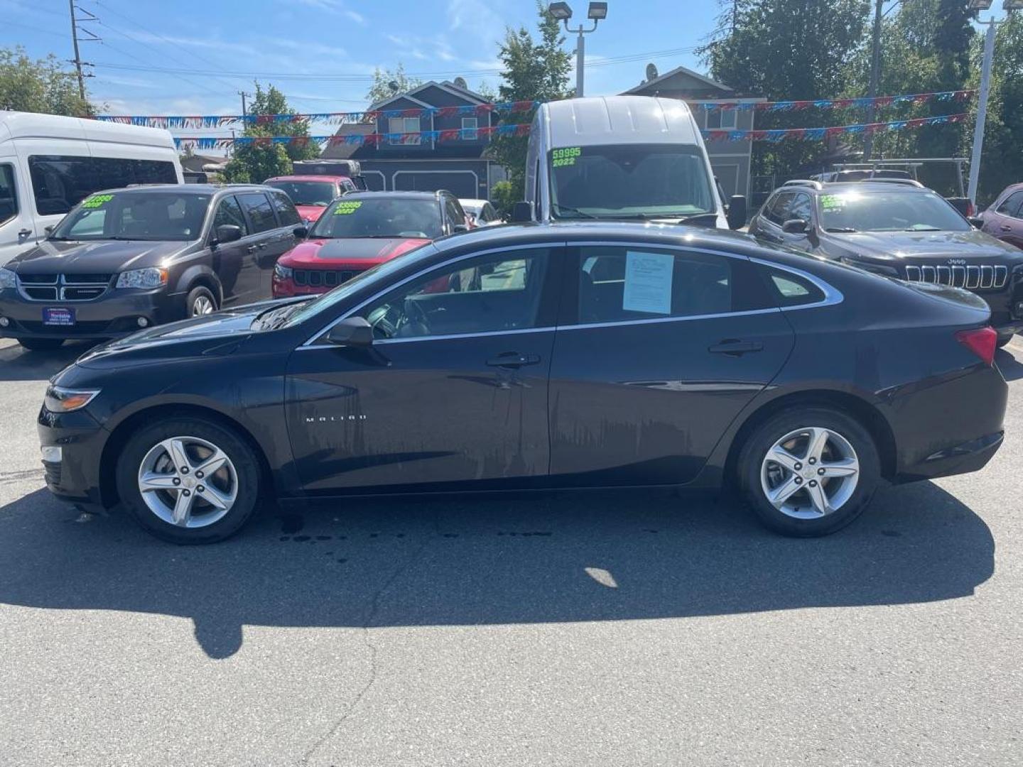 2022 GRAY CHEVROLET MALIBU LS (1G1ZB5ST0NF) with an 1.5L engine, Continuously Variable transmission, located at 929 East 8th Ave, Anchorage, AK, 99501, (907) 274-2277, 61.214783, -149.866074 - Photo#1