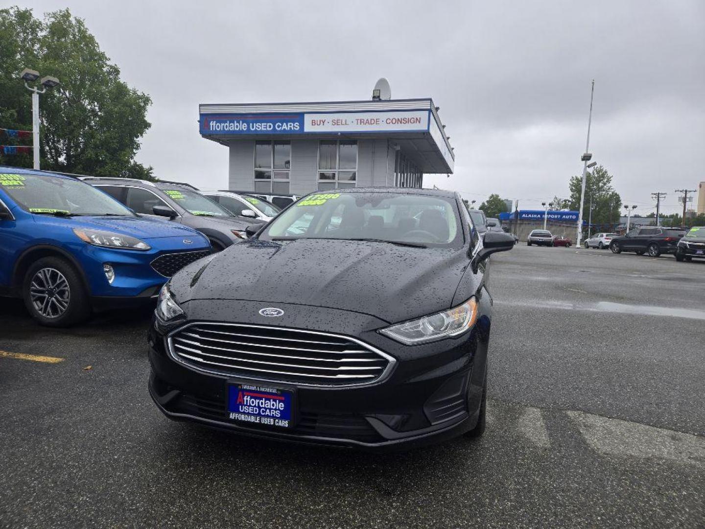 2020 BLACK FORD FUSION SE (3FA6P0HD9LR) with an 1.5L engine, Automatic transmission, located at 929 East 8th Ave, Anchorage, AK, 99501, (907) 274-2277, 61.214783, -149.866074 - Photo#0