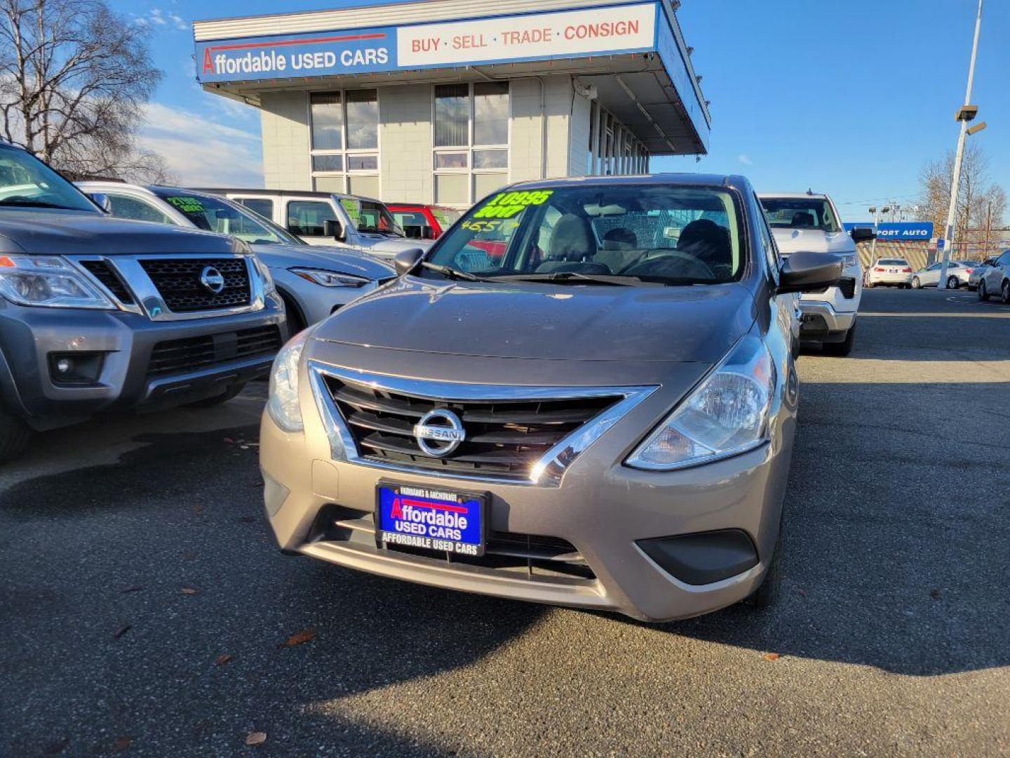 2017 BROWN NISSAN VERSA S (3N1CN7AP8HL) with an 1.6L engine, Continuously Variable transmission, located at 929 East 8th Ave, Anchorage, AK, 99501, (907) 274-2277, 61.214783, -149.866074 - Photo#0