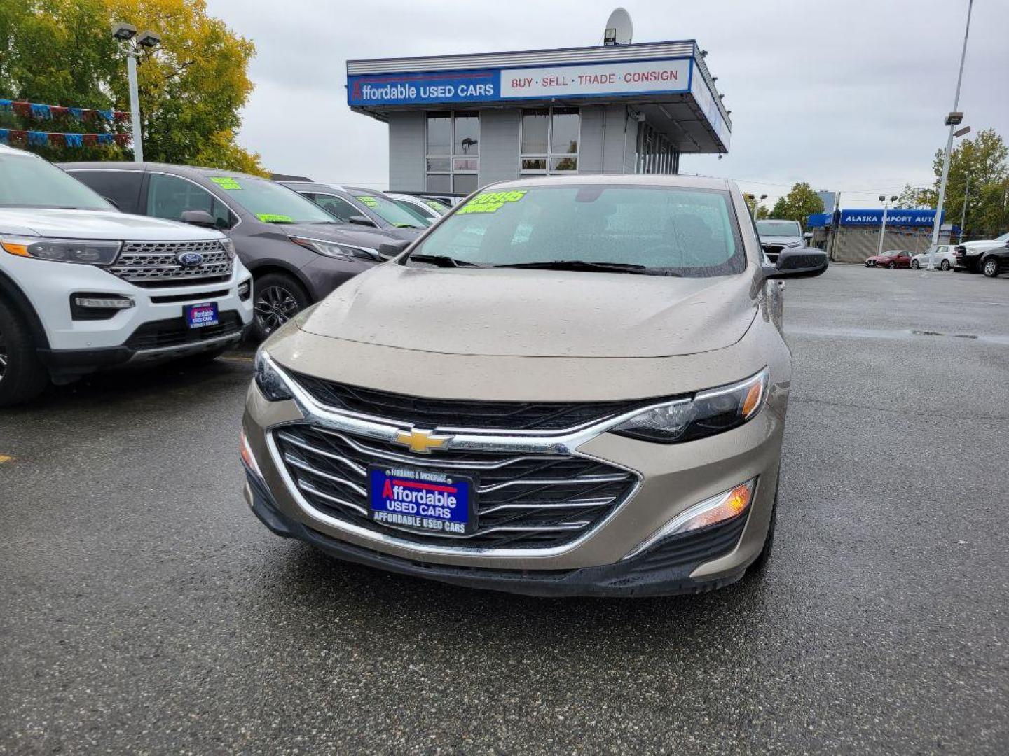 2022 GOLD CHEVROLET MALIBU LS LS (1G1ZB5ST4NF) with an 1.5L engine, Continuously Variable transmission, located at 929 East 8th Ave, Anchorage, AK, 99501, (907) 274-2277, 61.214783, -149.866074 - Photo#0