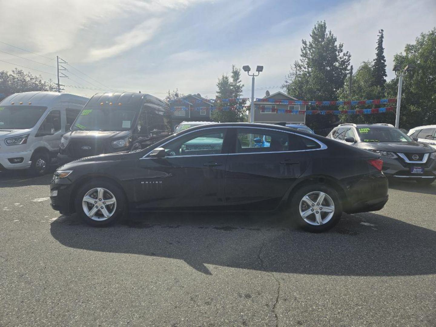 2022 BLACK CHEVROLET MALIBU LS LS (1G1ZB5ST7NF) with an 1.5L engine, Continuously Variable transmission, located at 929 East 8th Ave, Anchorage, AK, 99501, (907) 274-2277, 61.214783, -149.866074 - Photo#3