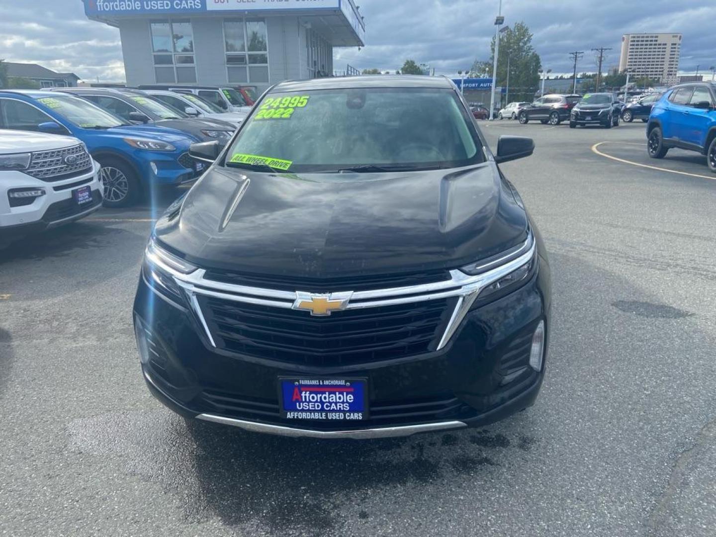 2022 BLACK CHEVROLET EQUINOX LT LT (3GNAXUEV5NL) with an 1.5L engine, Automatic transmission, located at 929 East 8th Ave, Anchorage, AK, 99501, (907) 274-2277, 61.214783, -149.866074 - Photo#0