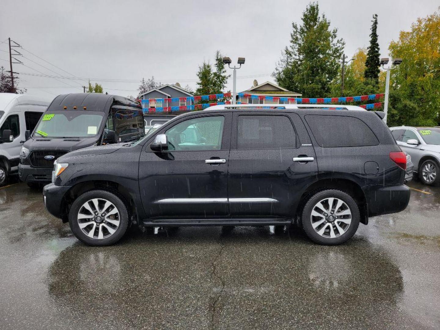 2018 BLACK TOYOTA SEQUOIA LIMITED (5TDJY5G12JS) with an 5.7L engine, Automatic transmission, located at 929 East 8th Ave, Anchorage, AK, 99501, (907) 274-2277, 61.214783, -149.866074 - Photo#1