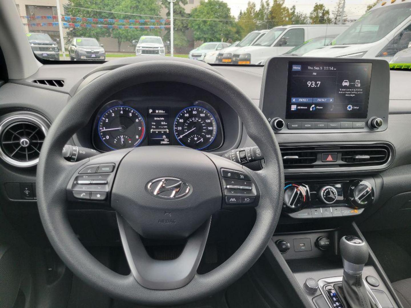 2023 BLACK HYUNDAI KONA SEL SEL (KM8K6CAB1PU) with an 2.0L engine, Continuously Variable transmission, located at 929 East 8th Ave, Anchorage, AK, 99501, (907) 274-2277, 61.214783, -149.866074 - Photo#4