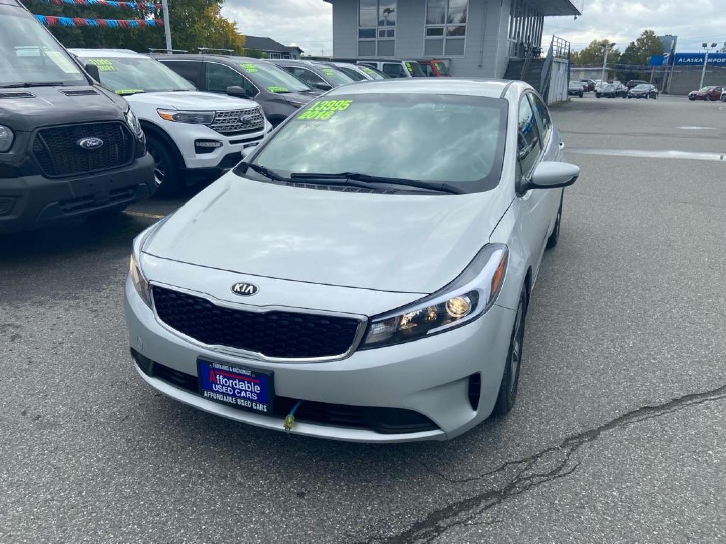 2018 SILVER KIA FORTE LX (3KPFL4A75JE) with an 2.0L engine, Automatic transmission, located at 929 East 8th Ave, Anchorage, AK, 99501, (907) 274-2277, 61.214783, -149.866074 - Photo#0