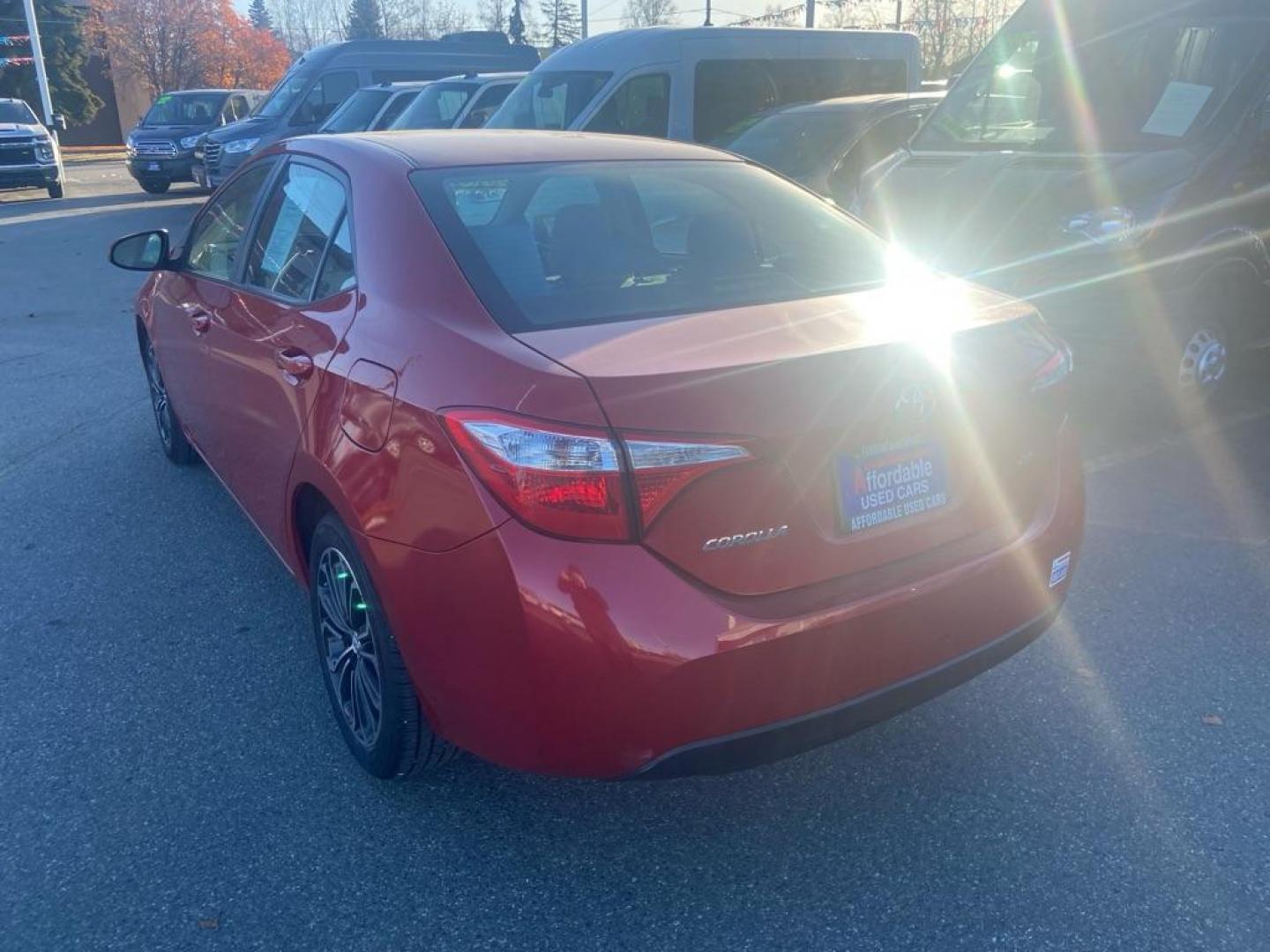 2016 RED TOYOTA COROLLA LE (2T1BURHEXGC) with an 1.8L engine, Automatic transmission, located at 929 East 8th Ave, Anchorage, AK, 99501, (907) 274-2277, 61.214783, -149.866074 - Photo#2