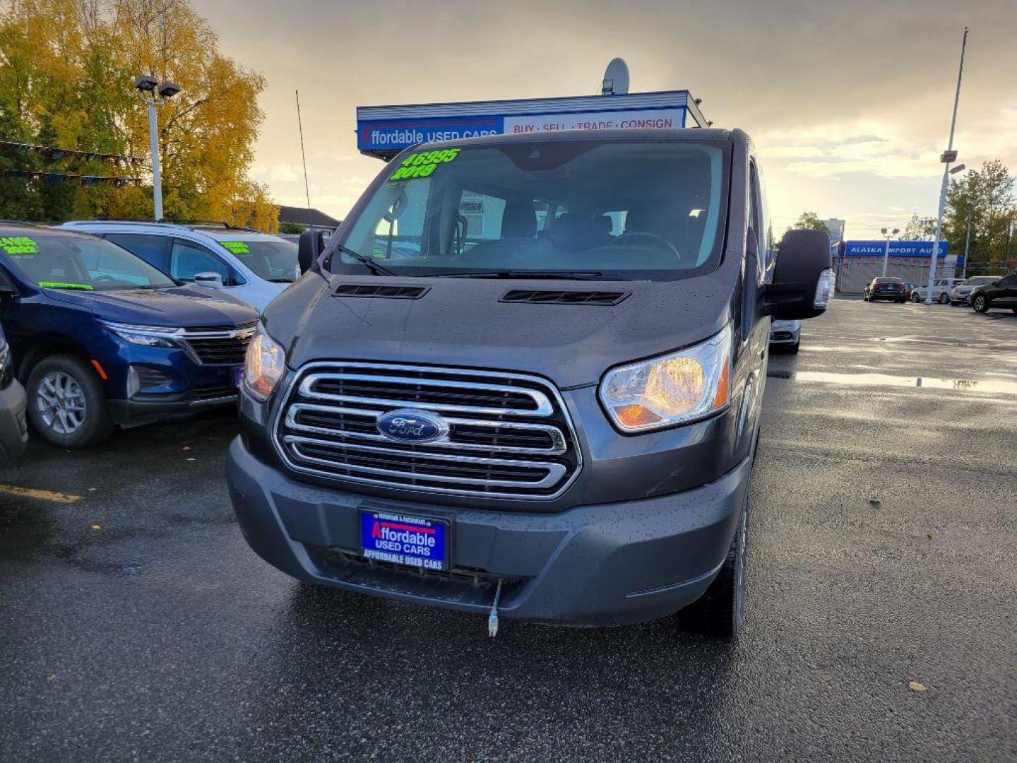 2018 GREY FORD TRANSIT T-350 (1FBZX2YG4JK) with an 3.5L engine, Automatic transmission, located at 929 East 8th Ave, Anchorage, AK, 99501, (907) 274-2277, 61.214783, -149.866074 - QUIGLEY 4X4 - Photo#0