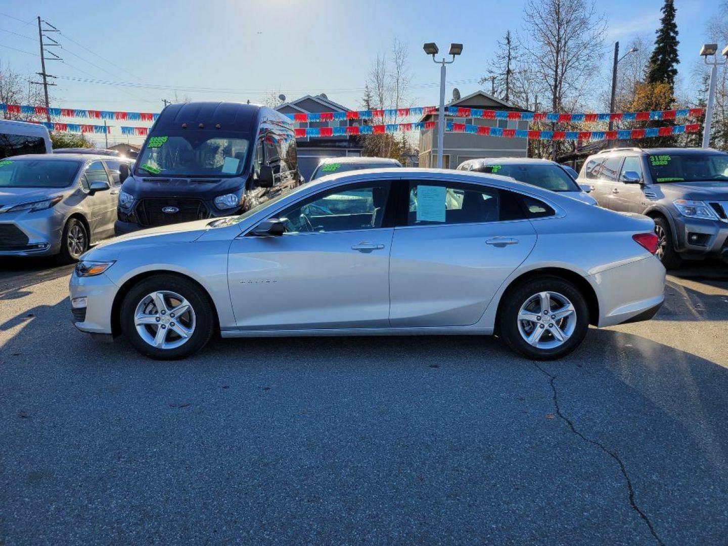 2022 SILVER CHEVROLET MALIBU LS (1G1ZB5ST4NF) with an 1.5L engine, Continuously Variable transmission, located at 929 East 8th Ave, Anchorage, AK, 99501, (907) 274-2277, 61.214783, -149.866074 - Photo#1