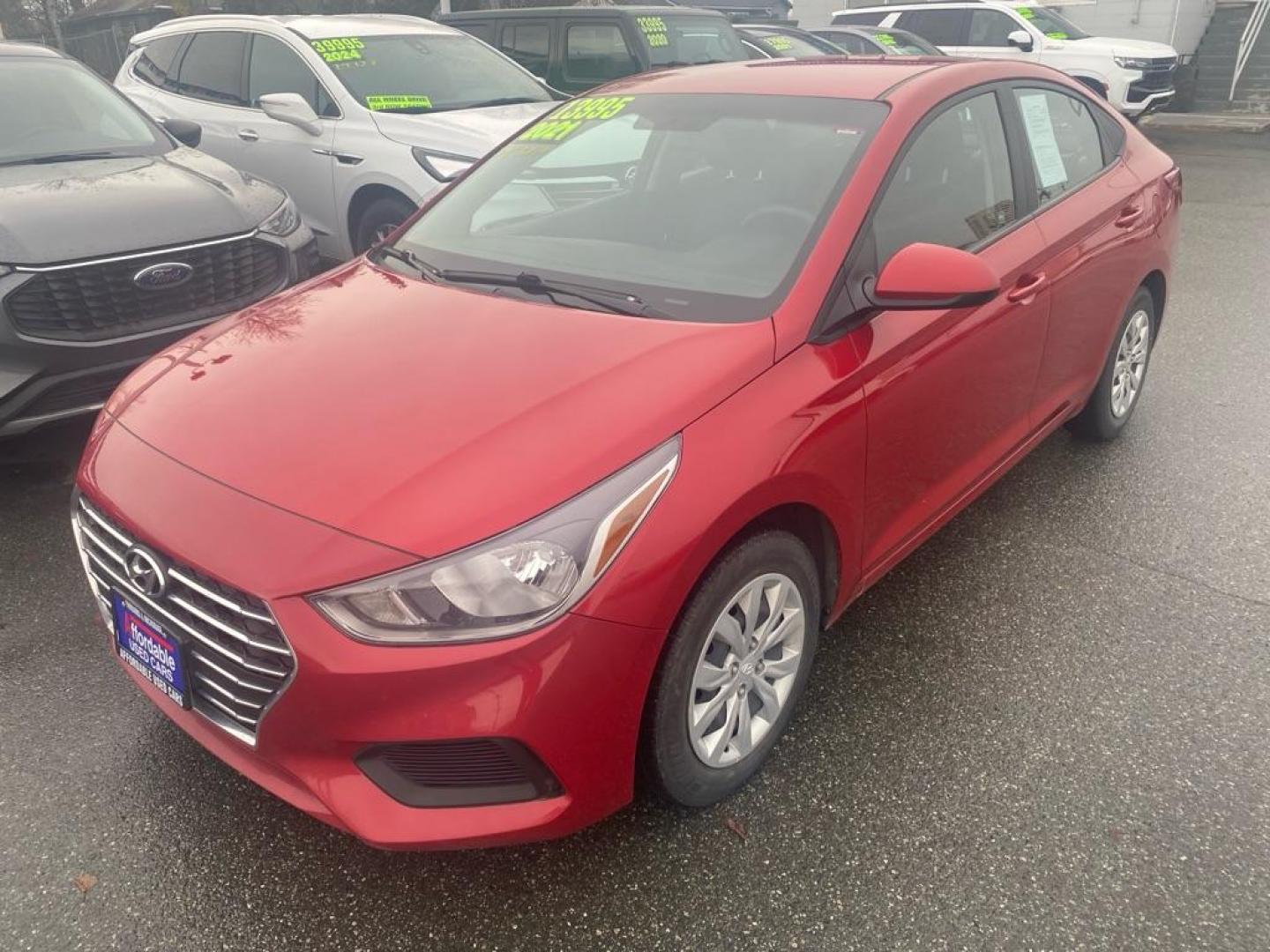 2021 RED HYUNDAI ACCENT SE (3KPC24A69ME) with an 1.6L engine, 6-Speed Manual transmission, located at 929 East 8th Ave, Anchorage, AK, 99501, (907) 274-2277, 61.214783, -149.866074 - Photo#0