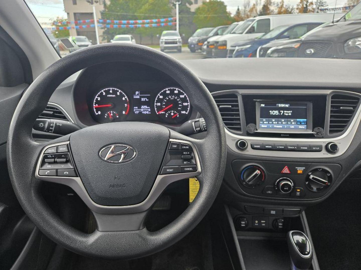 2021 RED HYUNDAI ACCENT SE SE (3KPC24A63ME) with an 1.6L engine, 6-Speed Manual transmission, located at 929 East 8th Ave, Anchorage, AK, 99501, (907) 274-2277, 61.214783, -149.866074 - Photo#4