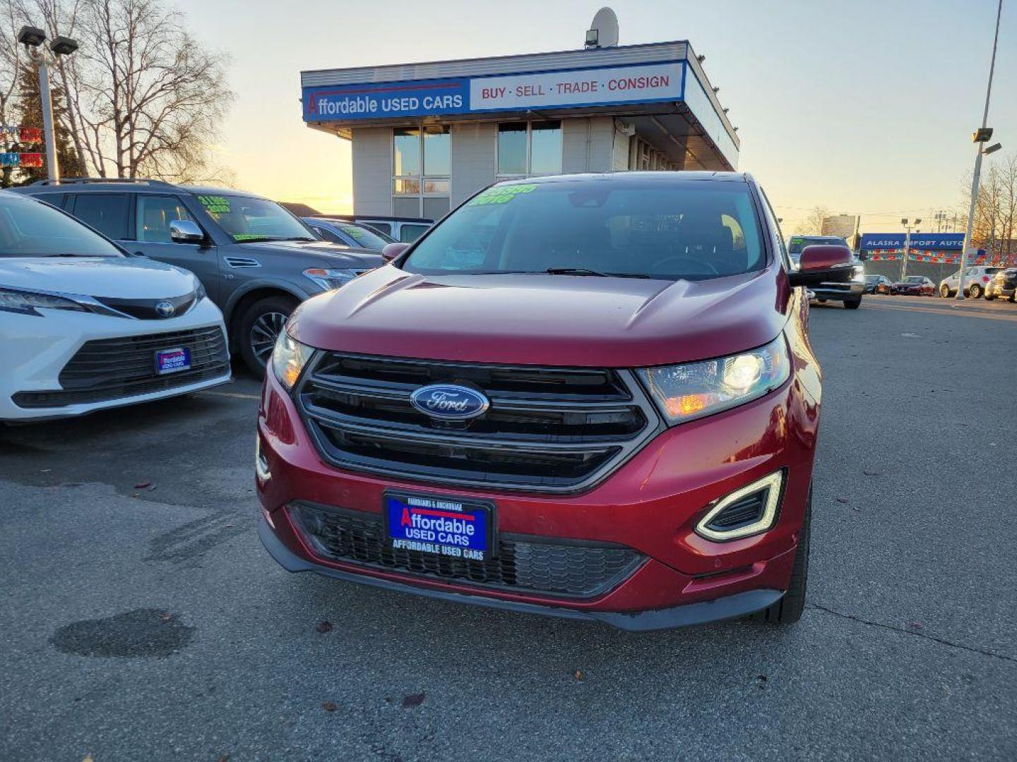 2018 MAROON FORD EDGE SPORT (2FMPK4AP0JB) with an 2.7L engine, Automatic transmission, located at 929 East 8th Ave, Anchorage, AK, 99501, (907) 274-2277, 61.214783, -149.866074 - Photo#0