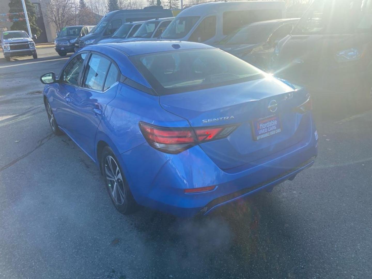 2021 BLUE NISSAN SENTRA SV SV (3N1AB8CV1MY) with an 2.0L engine, Continuously Variable transmission, located at 929 East 8th Ave, Anchorage, AK, 99501, (907) 274-2277, 61.214783, -149.866074 - Photo#2