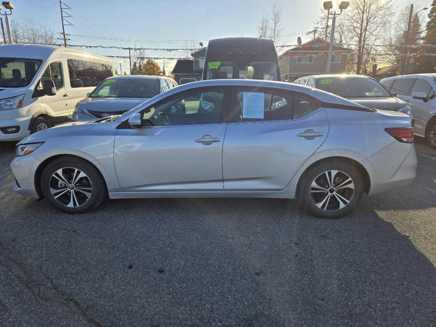 2021 SILVER NISSAN SENTRA SV SV (3N1AB8CVXMY) with an 2.0L engine, Continuously Variable transmission, located at 929 East 8th Ave, Anchorage, AK, 99501, (907) 274-2277, 61.214783, -149.866074 - Photo#1