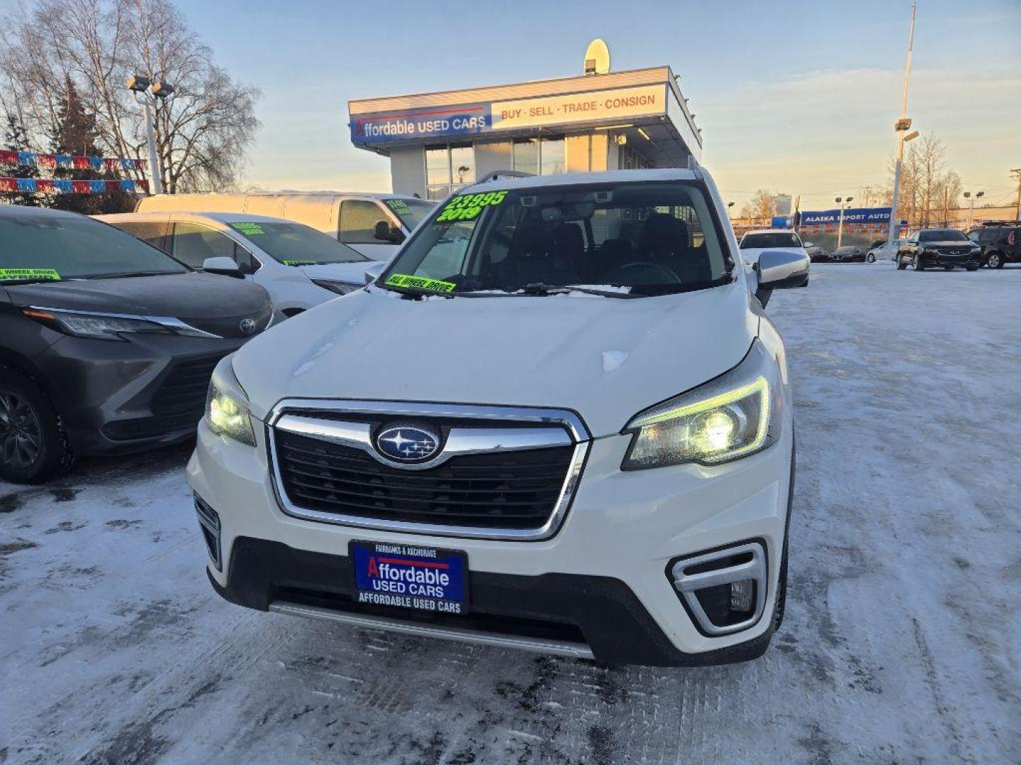 2019 WHITE SUBARU FORESTER TOURING (JF2SKAWCXKH) with an 2.5L engine, Continuously Variable transmission, located at 929 East 8th Ave, Anchorage, AK, 99501, (907) 274-2277, 61.214783, -149.866074 - Photo#0