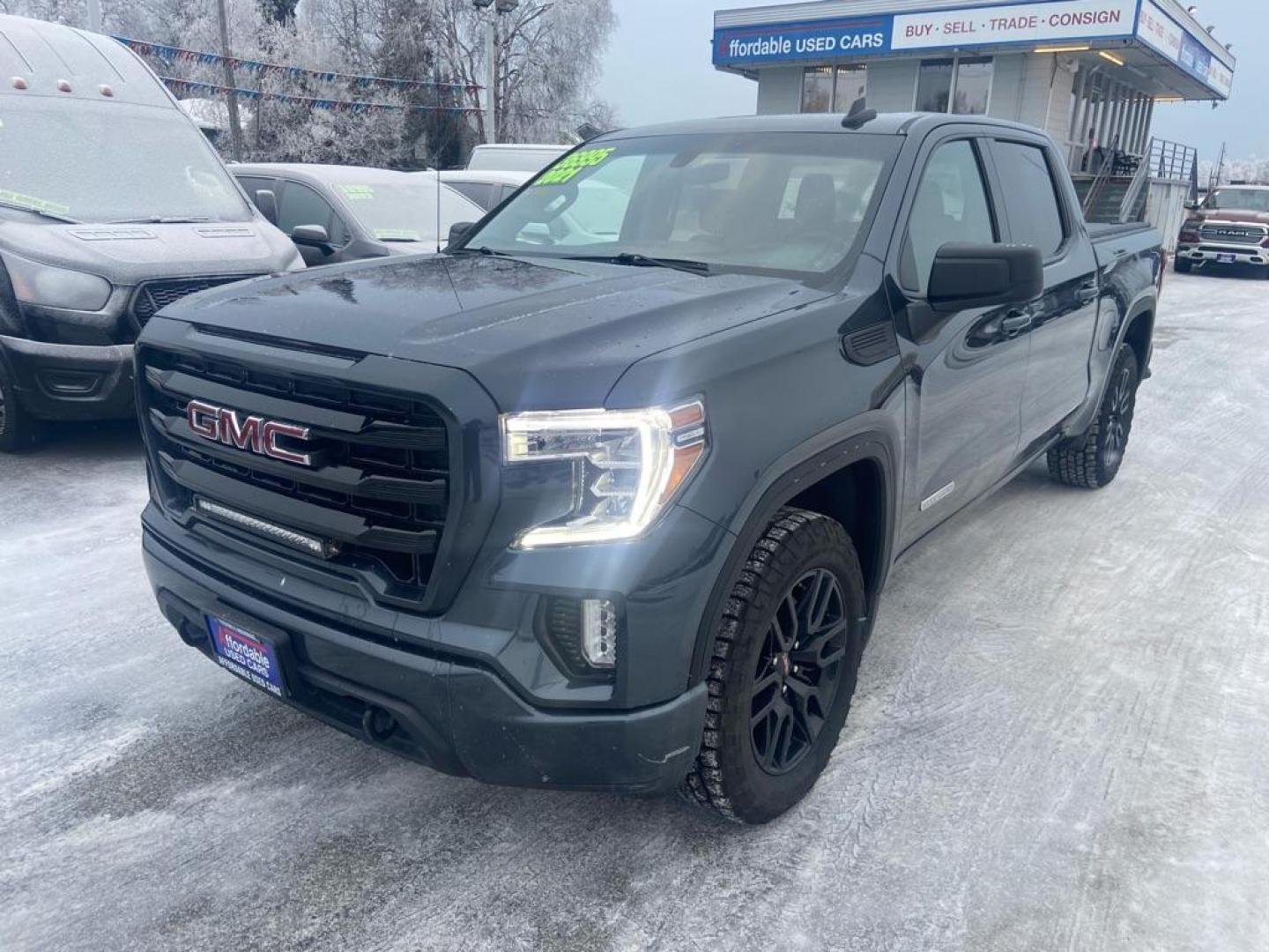 2021 BLUE GMC SIERRA 1500 ELEVATION (1GTP9GEK0MZ) with an 2.7L engine, Automatic transmission, located at 929 East 8th Ave, Anchorage, AK, 99501, (907) 274-2277, 61.214783, -149.866074 - Photo#0