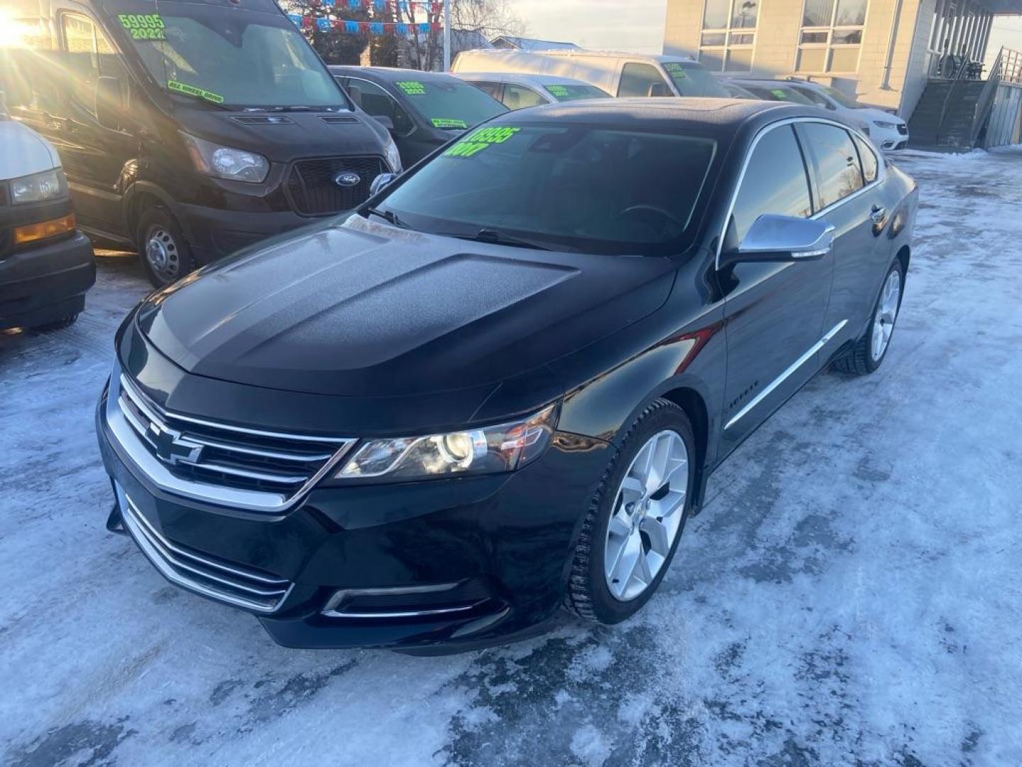 2017 BLACK CHEVROLET IMPALA PREMIER (2G1145S36H9) with an 3.6L engine, Automatic transmission, located at 929 East 8th Ave, Anchorage, AK, 99501, (907) 274-2277, 61.214783, -149.866074 - Photo#0