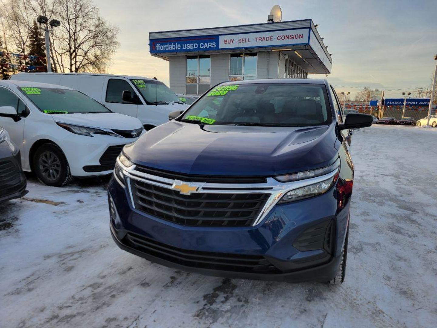 2023 BLUE CHEVROLET EQUINOX LS (3GNAXSEG5PL) with an 1.5L engine, Automatic transmission, located at 929 East 8th Ave, Anchorage, AK, 99501, (907) 274-2277, 61.214783, -149.866074 - Photo#0