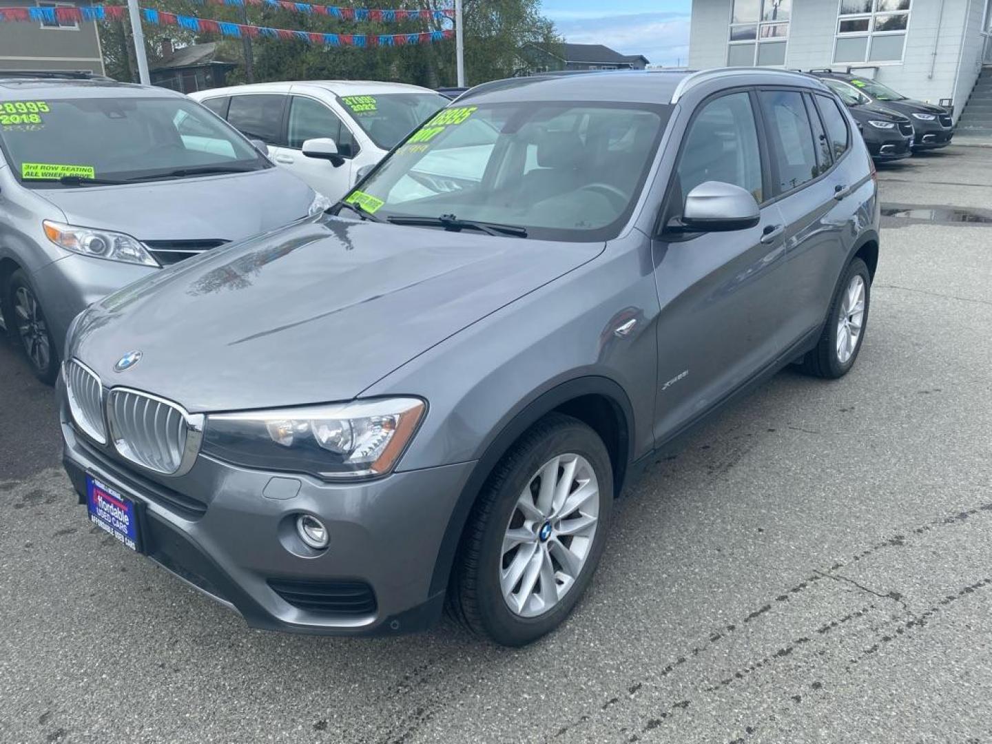 2017 SILVER BMW X3 XDRIVE28I (5UXWX9C54H0) with an 2.0L engine, Automatic transmission, located at 929 East 8th Ave, Anchorage, AK, 99501, (907) 274-2277, 61.214783, -149.866074 - Photo#0