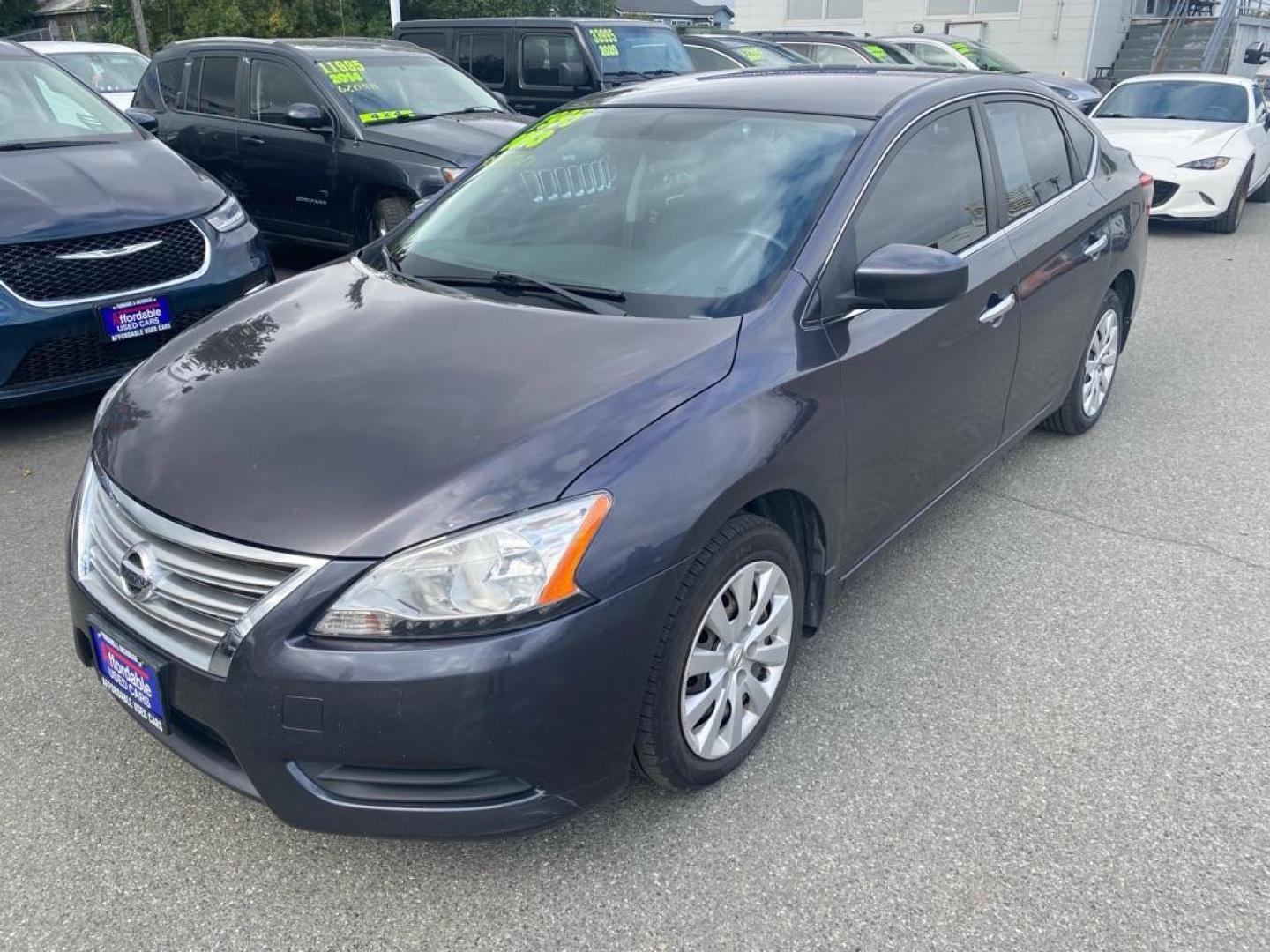 2013 GRAY NISSAN SENTRA S (3N1AB7AP8DL) with an 1.8L engine, Continuously Variable transmission, located at 929 East 8th Ave, Anchorage, AK, 99501, (907) 274-2277, 61.214783, -149.866074 - Photo#0