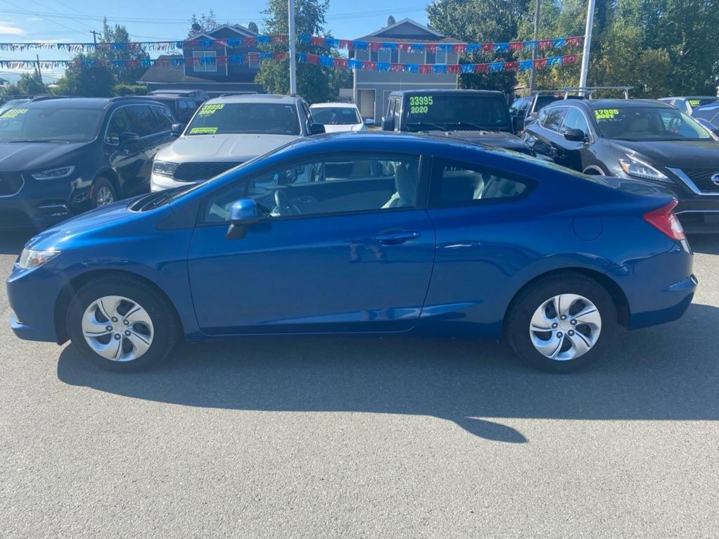 2013 BLUE HONDA CIVIC LX (2HGFG3B55DH) with an 1.8L engine, Automatic transmission, located at 929 East 8th Ave, Anchorage, AK, 99501, (907) 274-2277, 61.214783, -149.866074 - Photo#1