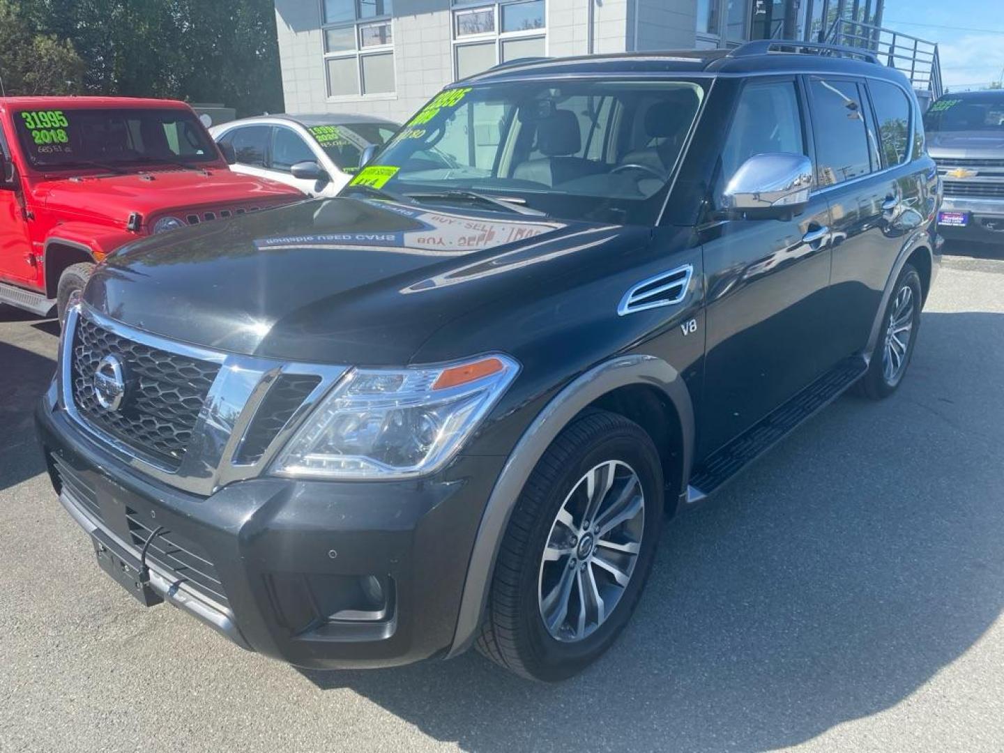2019 BLACK NISSAN ARMADA SV (JN8AY2NC6K9) with an 5.6L engine, Automatic transmission, located at 929 East 8th Ave, Anchorage, AK, 99501, (907) 274-2277, 61.214783, -149.866074 - Photo#0