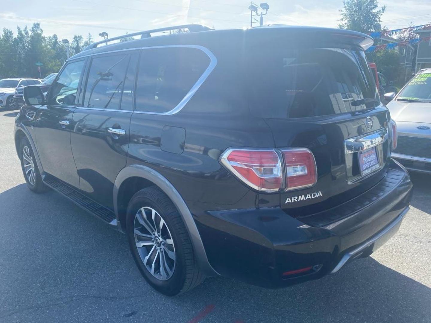 2019 BLACK NISSAN ARMADA SV (JN8AY2NC6K9) with an 5.6L engine, Automatic transmission, located at 929 East 8th Ave, Anchorage, AK, 99501, (907) 274-2277, 61.214783, -149.866074 - Photo#2