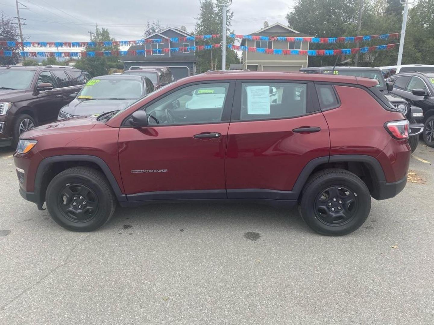 2020 MAROON JEEP COMPASS SPORT (3C4NJDAB7LT) with an 2.4L engine, Automatic transmission, located at 929 East 8th Ave, Anchorage, AK, 99501, (907) 274-2277, 61.214783, -149.866074 - Photo#1
