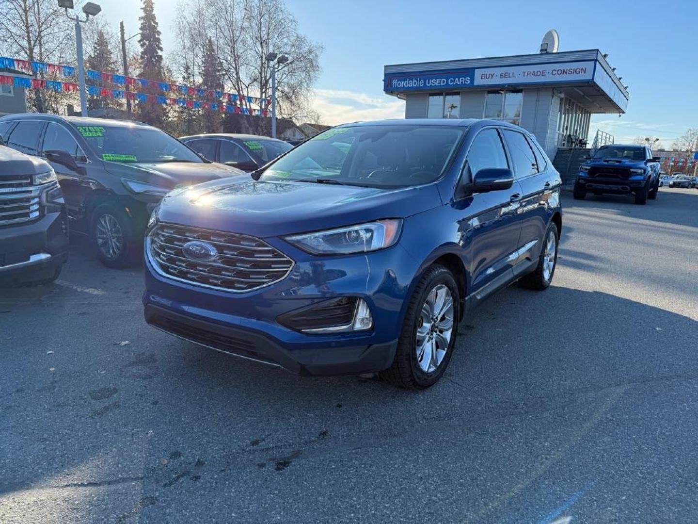 2023 BLUE FORD EDGE TITANIUM TITANIUM (2FMPK4K94PB) with an 2.0L engine, Automatic transmission, located at 929 East 8th Ave, Anchorage, AK, 99501, (907) 274-2277, 61.214783, -149.866074 - Photo#0