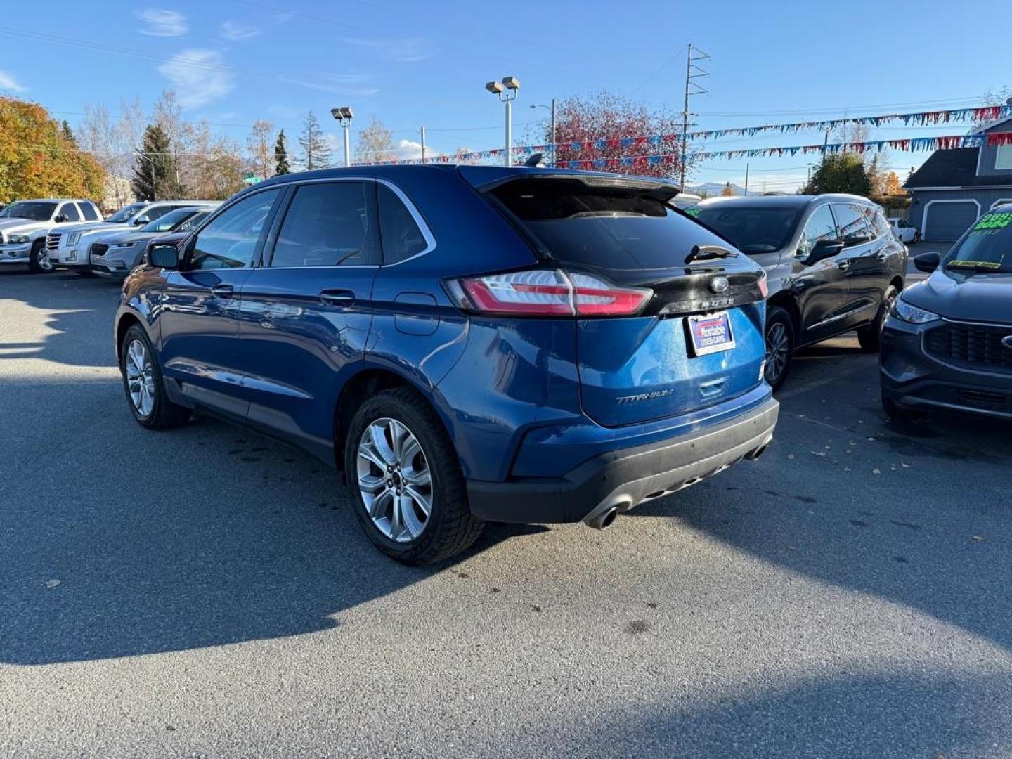 2023 BLUE FORD EDGE TITANIUM TITANIUM (2FMPK4K94PB) with an 2.0L engine, Automatic transmission, located at 929 East 8th Ave, Anchorage, AK, 99501, (907) 274-2277, 61.214783, -149.866074 - Photo#2