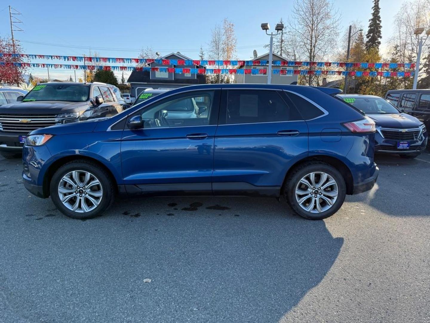 2023 BLUE FORD EDGE TITANIUM TITANIUM (2FMPK4K99PB) with an 2.0L engine, Automatic transmission, located at 929 East 8th Ave, Anchorage, AK, 99501, (907) 274-2277, 61.214783, -149.866074 - Photo#1