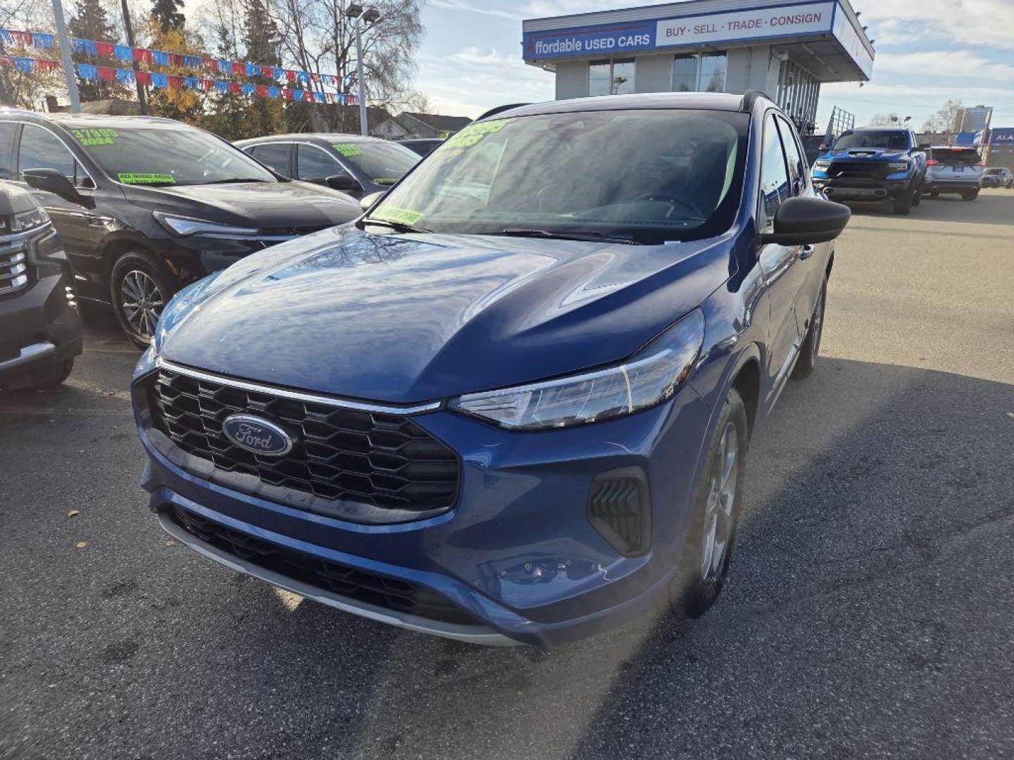 2023 BLUE FORD ESCAPE ST LINE ST LINE (1FMCU9MNXPU) with an 1.5L engine, Automatic transmission, located at 929 East 8th Ave, Anchorage, AK, 99501, (907) 274-2277, 61.214783, -149.866074 - Photo#0