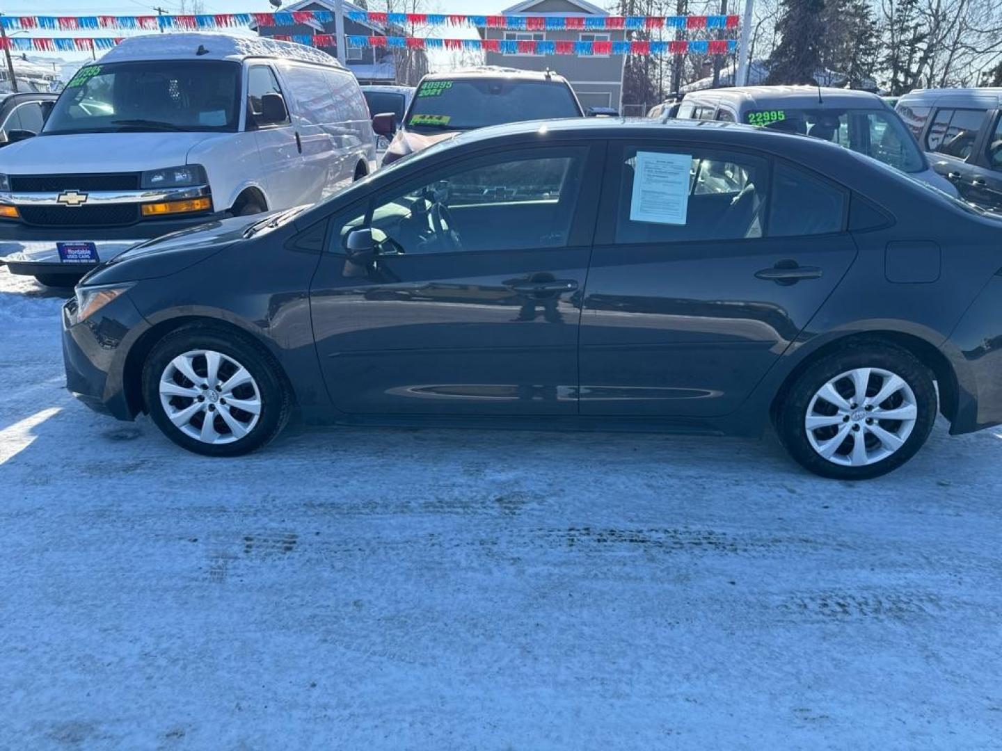 2024 GRAY TOYOTA COROLLA LE LE (5YFB4MDE8RP) with an 2.0L engine, Continuously Variable transmission, located at 929 East 8th Ave, Anchorage, AK, 99501, (907) 274-2277, 61.214783, -149.866074 - Photo#1