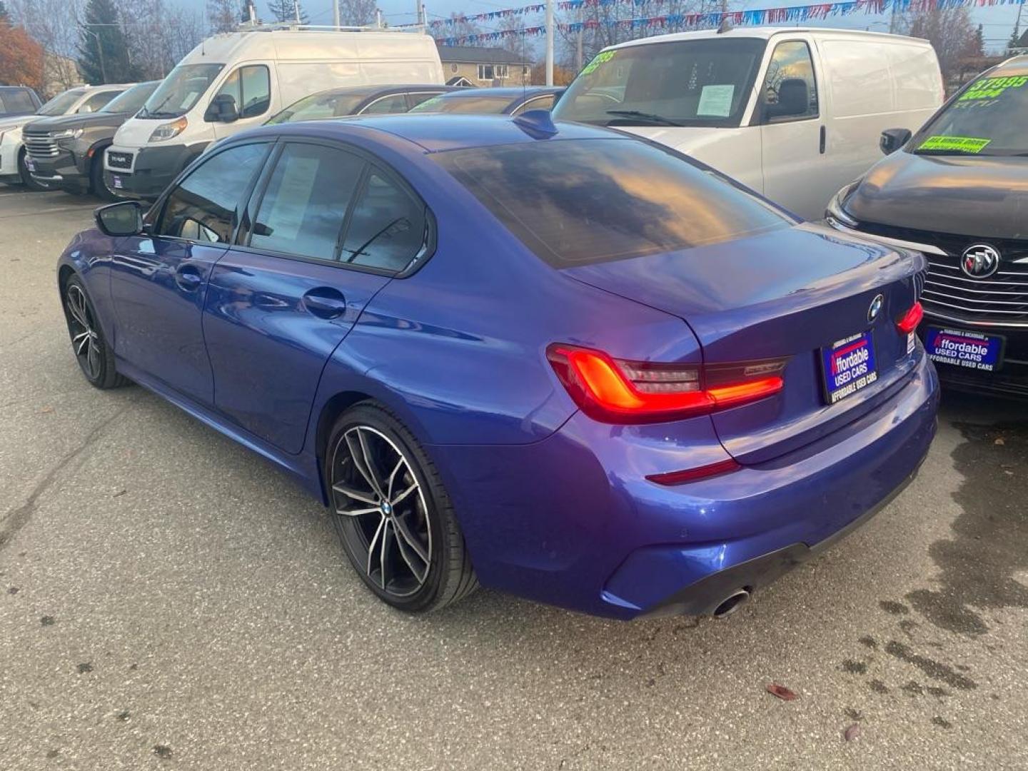 2019 BLUE BMW 330XI (WBA5R7C55KA) with an 2.0L engine, Automatic transmission, located at 929 East 8th Ave, Anchorage, AK, 99501, (907) 274-2277, 61.214783, -149.866074 - Photo#2